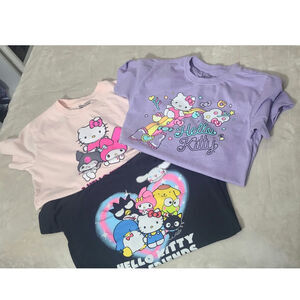 Hello Kitty & Friends by Sanrio Short Sleeve T-Shirt Bundle 3-Piece  Size Small